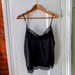 NWT Forever 21 Black Lace Detail Cami